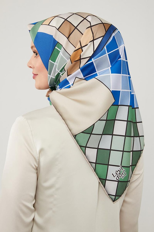 LevidorLevidor Cappuccino Dama Desenlli Trend Twill Eşarp