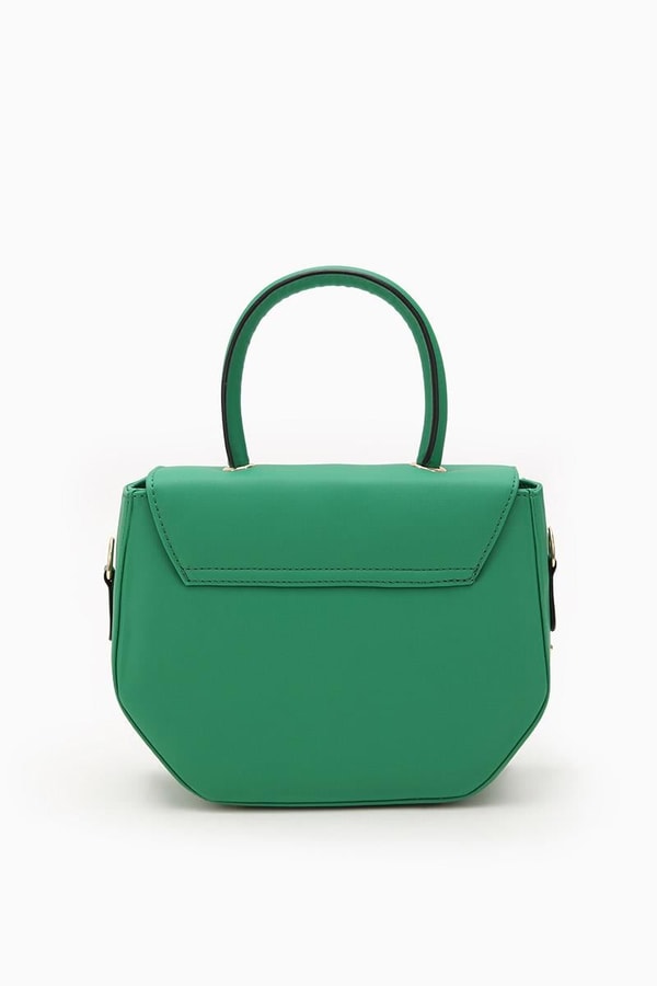 LevidorLevidor Çimen Yeşili Geometrik Model El Çantası