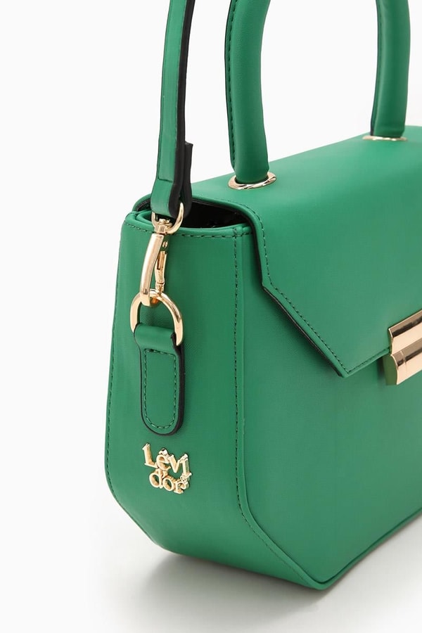 LevidorLevidor Çimen Yeşili Geometrik Model El Çantası