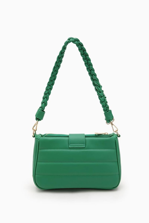 LevidorLevidor Çimen Yeşili Kapitone Omuz Çantası