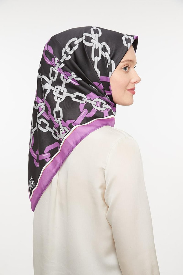 LevidorLevidor Eflatun Trend Twill Eşarp