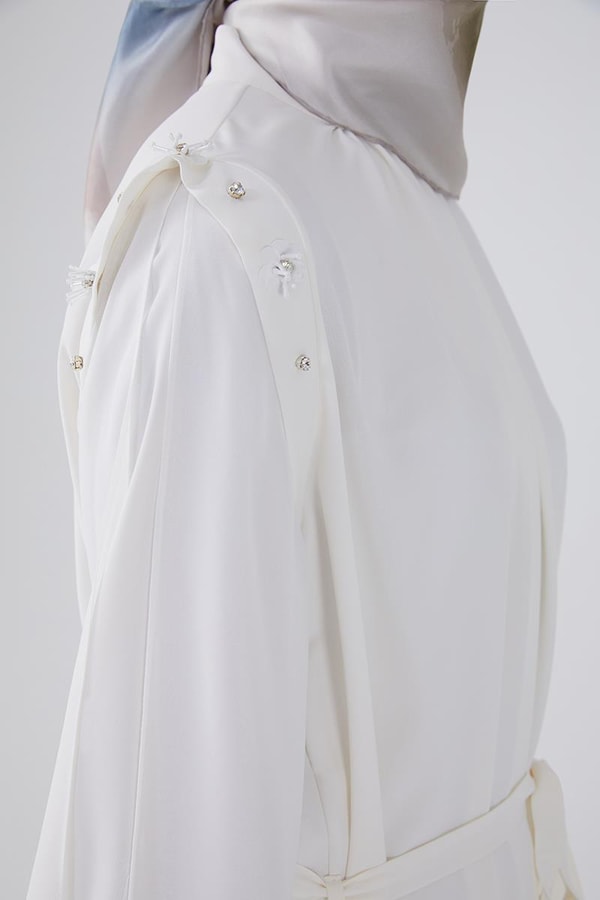 LevidorLevidor Ekru Omzu İşlemeli Tunik Takım