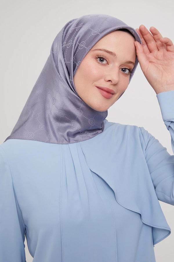 LevidorLevidor Füme L Baskılı Kristal Jakarlı Eşarp