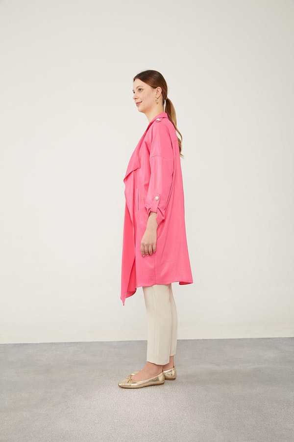 LevidorLevidor Fuşya Apolet Detaylı Kısa Kap