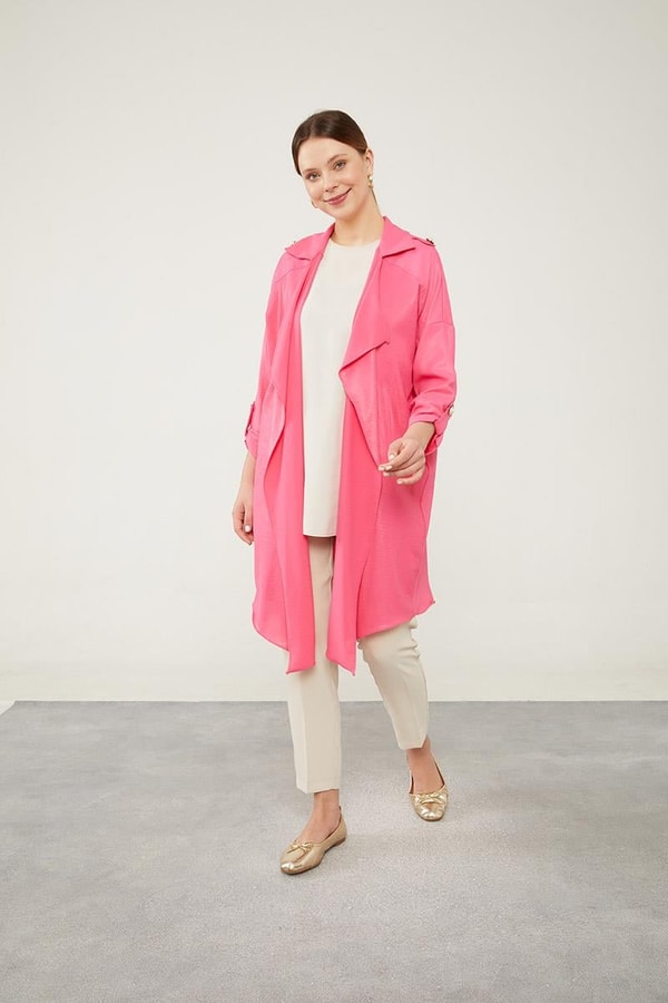 LevidorLevidor Fuşya Apolet Detaylı Kısa Kap