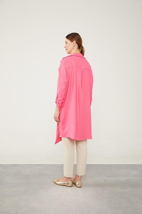 LevidorLevidor Fuşya Apolet Detaylı Kısa Kap