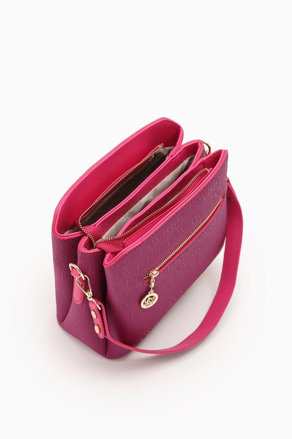 LevidorLevidor Fuşya Basıkılı El Çantası