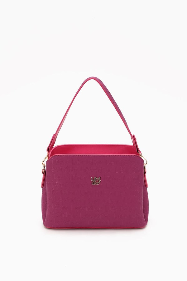 LevidorLevidor Fuşya Basıkılı El Çantası