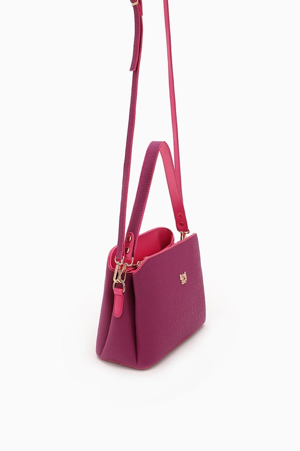 LevidorLevidor Fuşya Basıkılı El Çantası