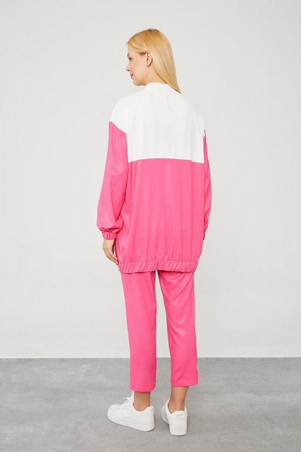 LevidorLevidor Fuşya Bisiklet Yaka Ribanalı Spor Takım