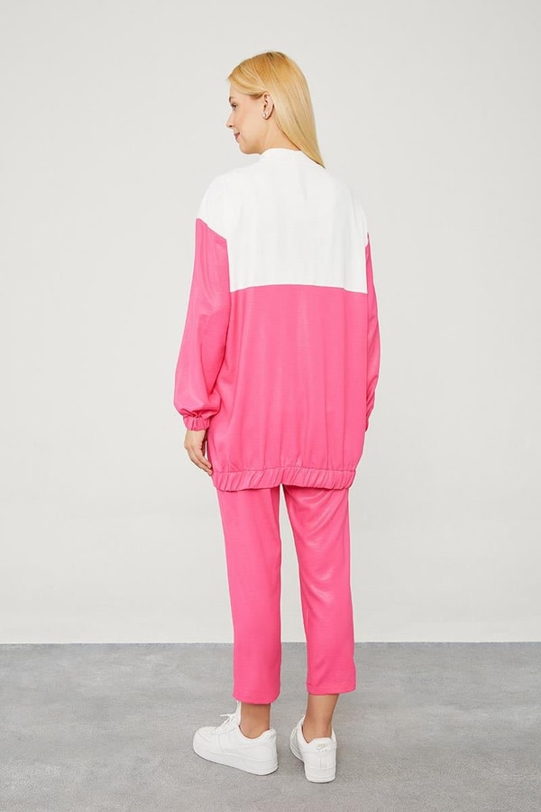 LevidorLevidor Fuşya Bisiklet Yaka Ribanalı Spor Takım