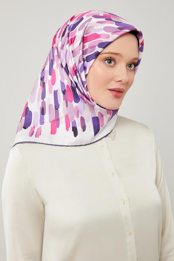 LevidorLevidor Fuşya Brush Desen Twill Eşarp