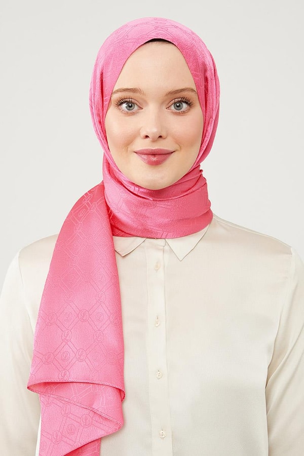 LevidorLevidor Fuşya Levidor Baskılı Jakarlı Elegance Şal