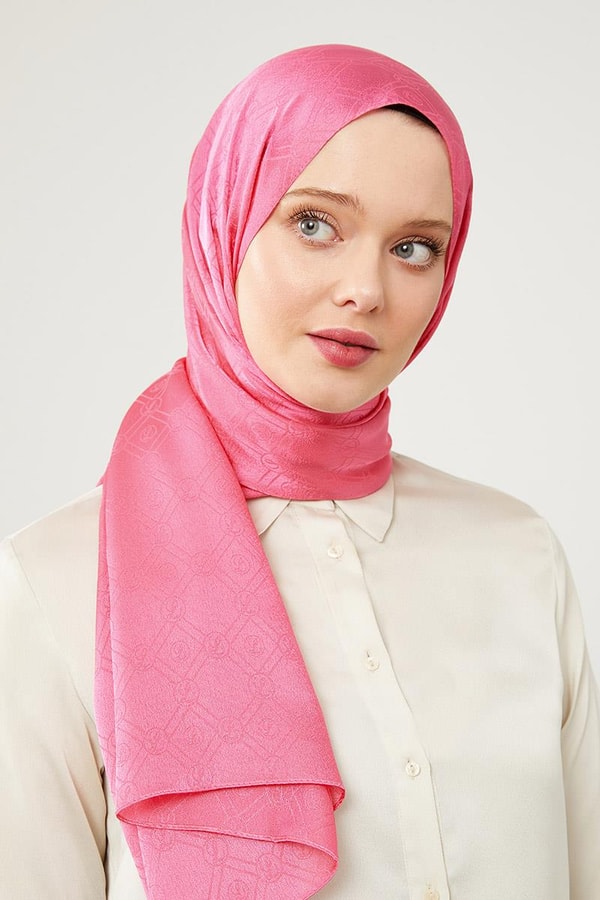 LevidorLevidor Fuşya Levidor Baskılı Jakarlı Elegance Şal