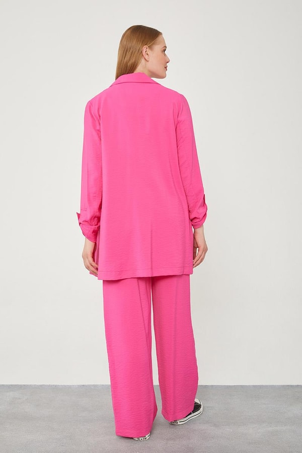 LevidorLevidor Fuşya TAKIM ( 3LÜ CEKET PANT İÇLİK )