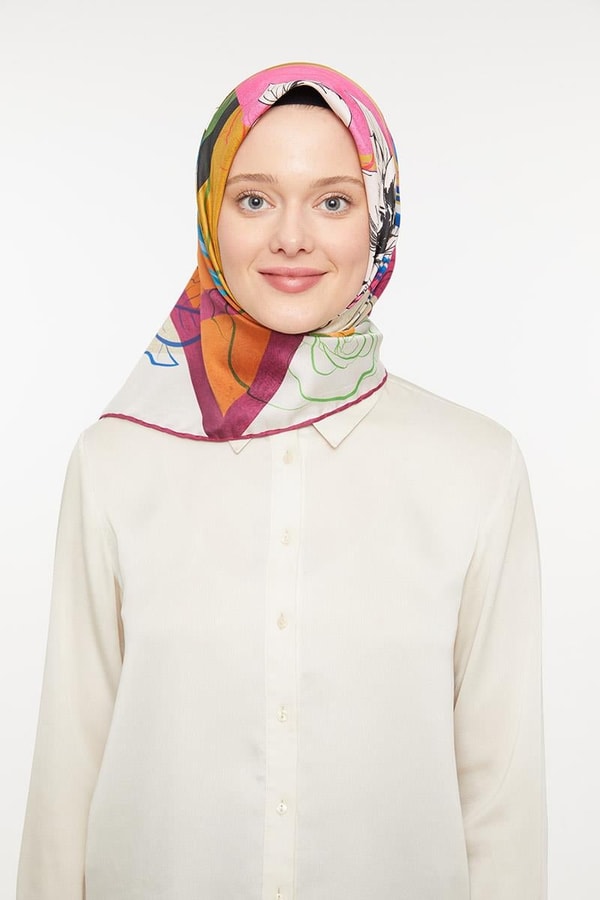 LevidorLevidor Fuşya Trend Twill Eşarp