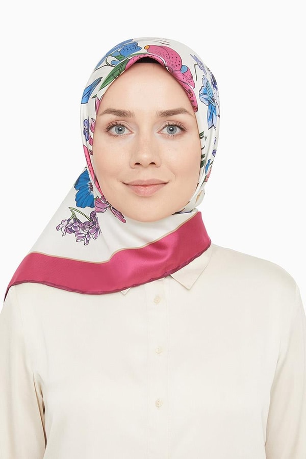 LevidorLevidor Fuşya Trend Twill Eşarp