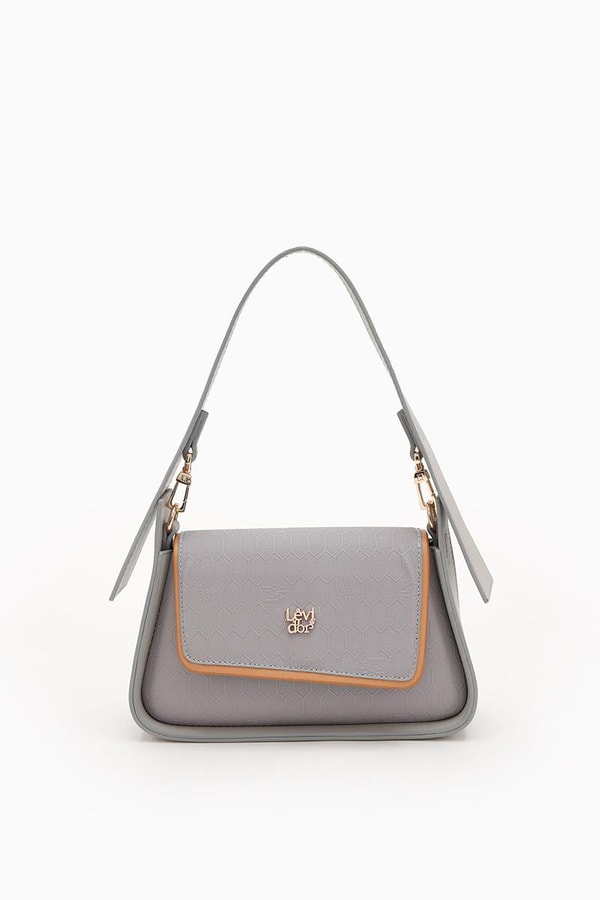 LevidorLevidor Gri Asimetrik Tasarım El Çantası