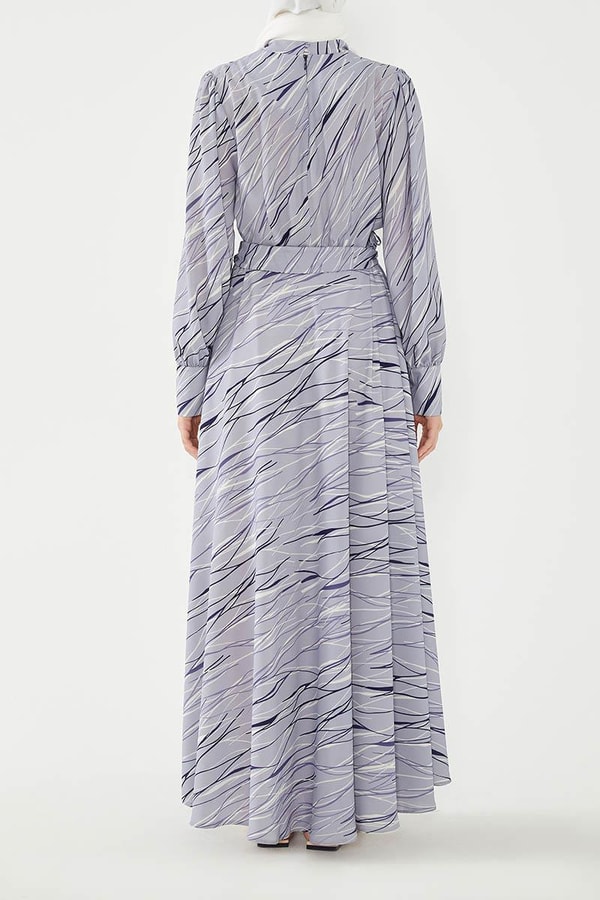 LevidorLevidor Gri Desenli Elbise