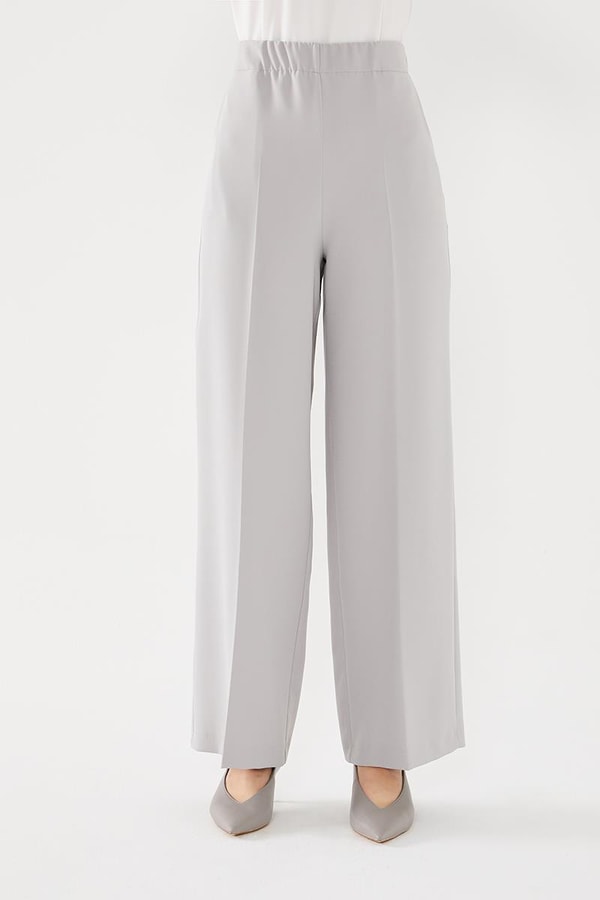 LevidorLevidor Gri Geniş Paça Pantolon