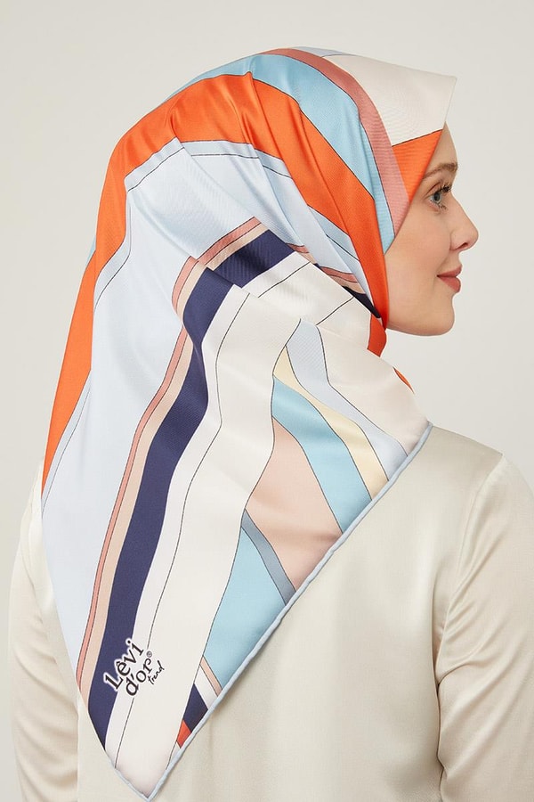 LevidorLevidor Gri Kalın Çizgili Eşarp