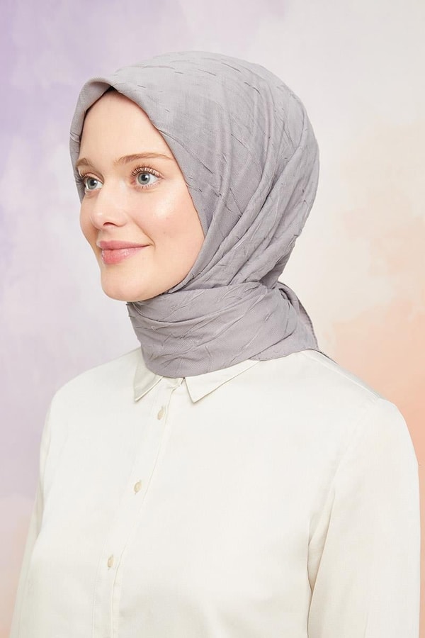 LevidorLevidor Gri Kraş Şifon Eşarp