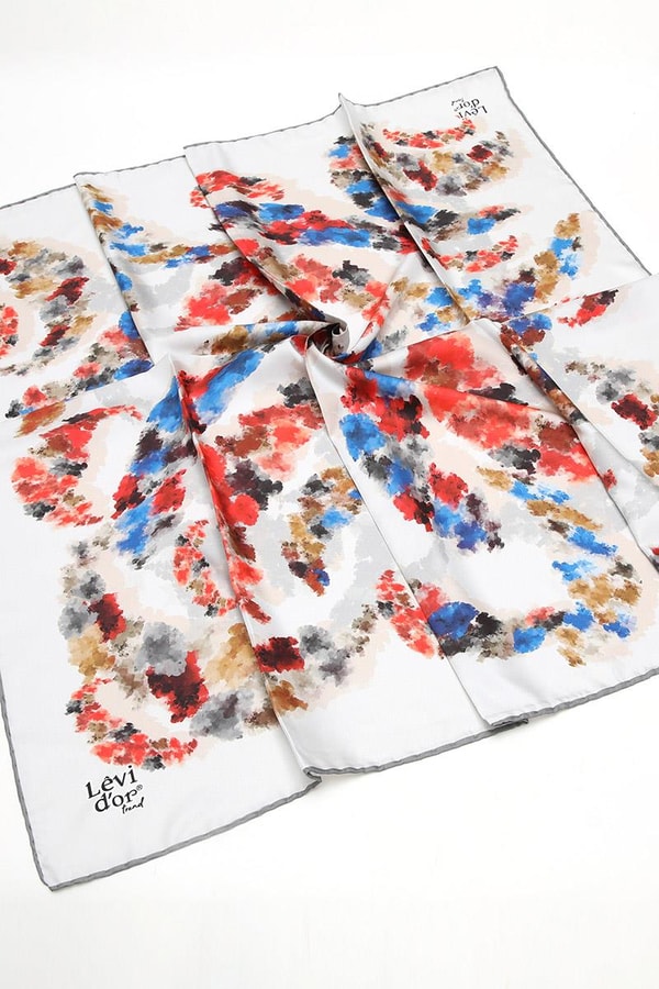 LevidorLevidor Gri Trend Twill Eşarp