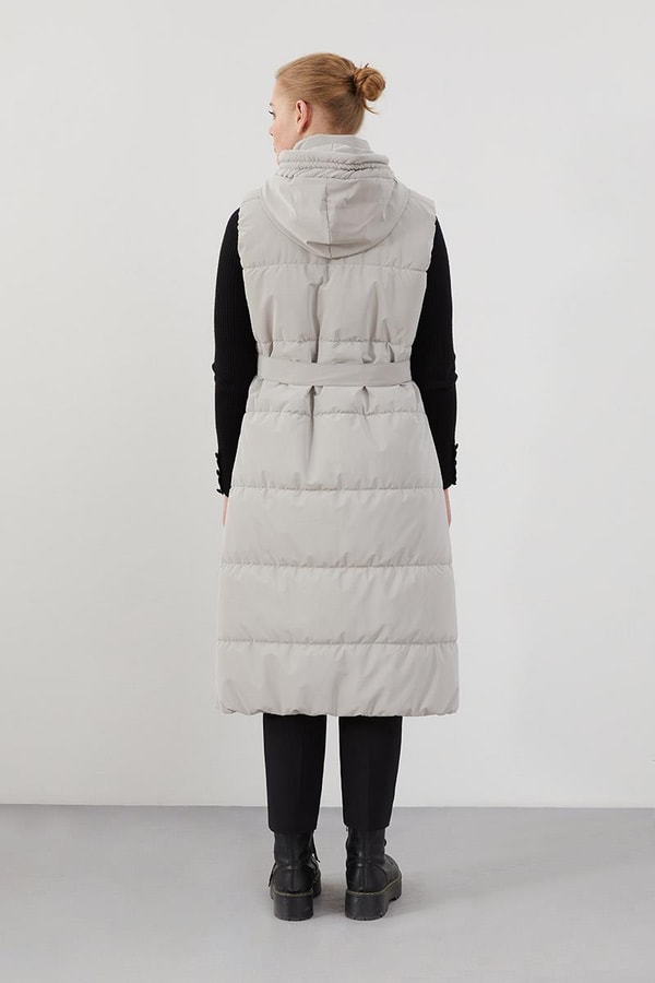 LevidorLevidor Gri Yandan Kemerli  Spor Yelek