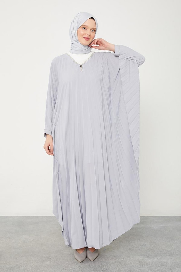 LevidorLevidor Gri Yarasa Kol Elbise