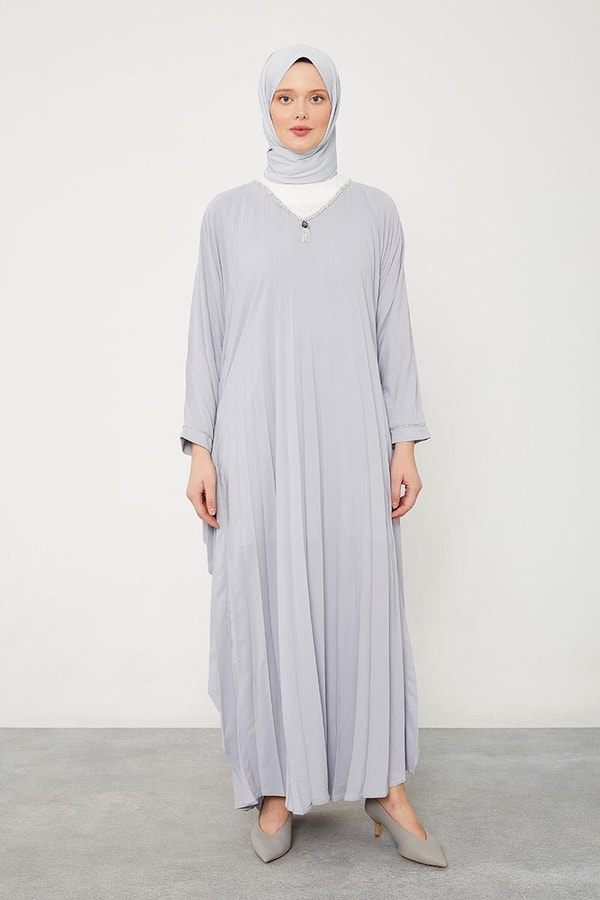 LevidorLevidor Gri Yarasa Kol Elbise