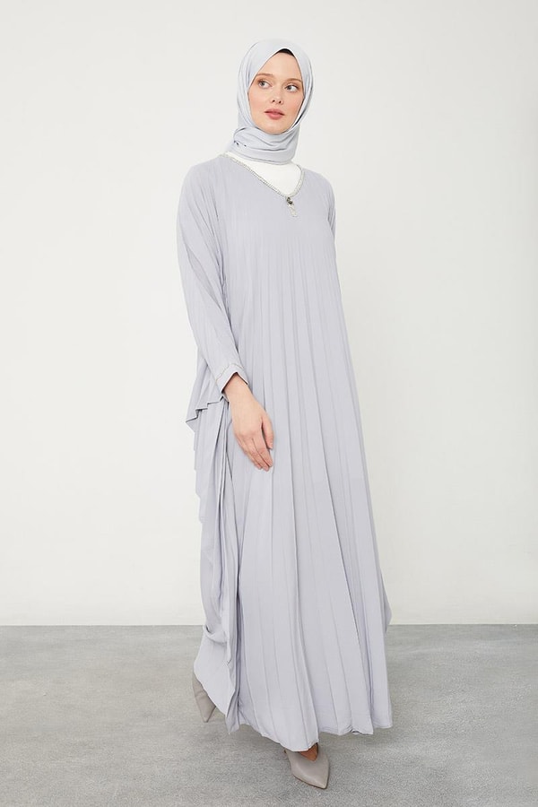 LevidorLevidor Gri Yarasa Kol Elbise