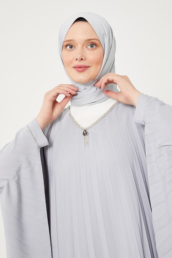 LevidorLevidor Gri Yarasa Kol Elbise