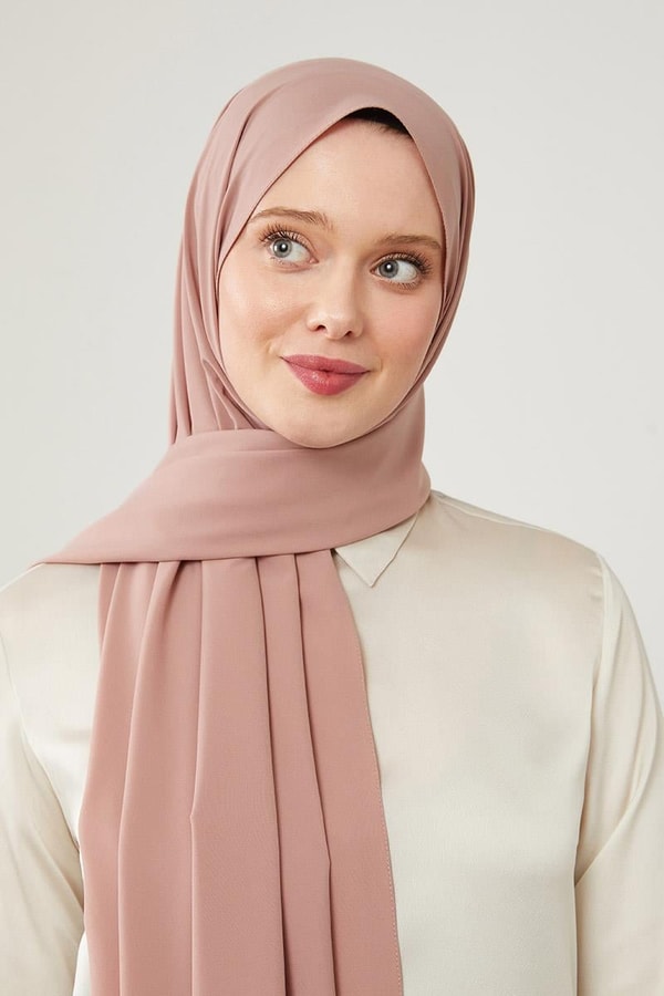 LevidorLevidor Gül Düz Desen Elegance Şal