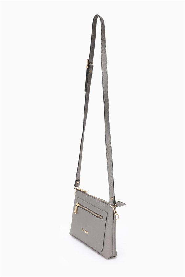 LevidorLevidor Gümüş Çapraz Askılı Shopper Çanta
