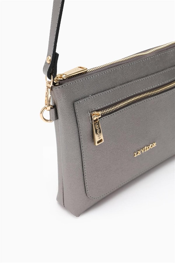 LevidorLevidor Gümüş Çapraz Askılı Shopper Çanta