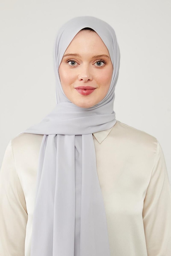 LevidorLevidor Gümüş Düz Desen Elegance Şal