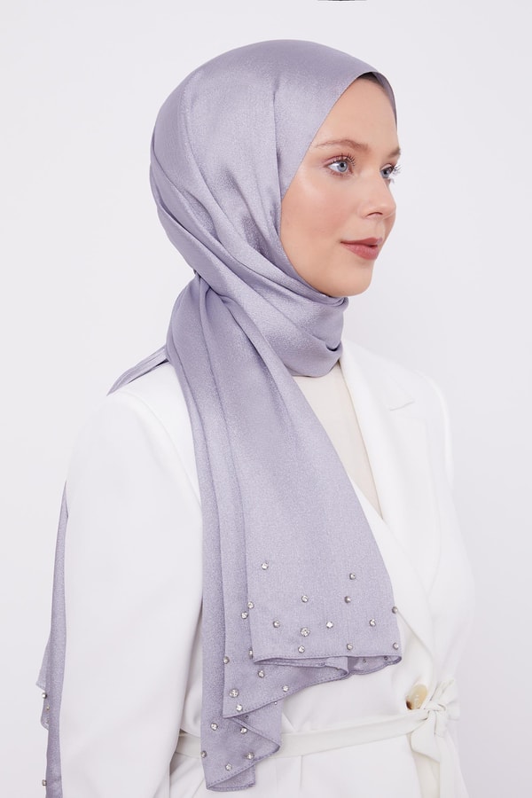 LevidorLevidor Gümüş Taş İşlemeli Diamond Şal