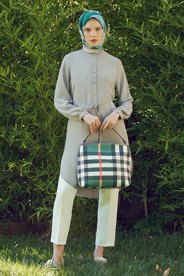 LevidorLevidor Haki Önü Düğmeli Tunik