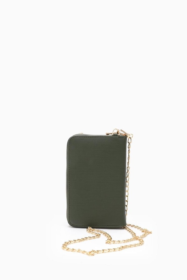 LevidorLevidor Haki Telefon Bölmeli Çapraz Askılı Cüzdan