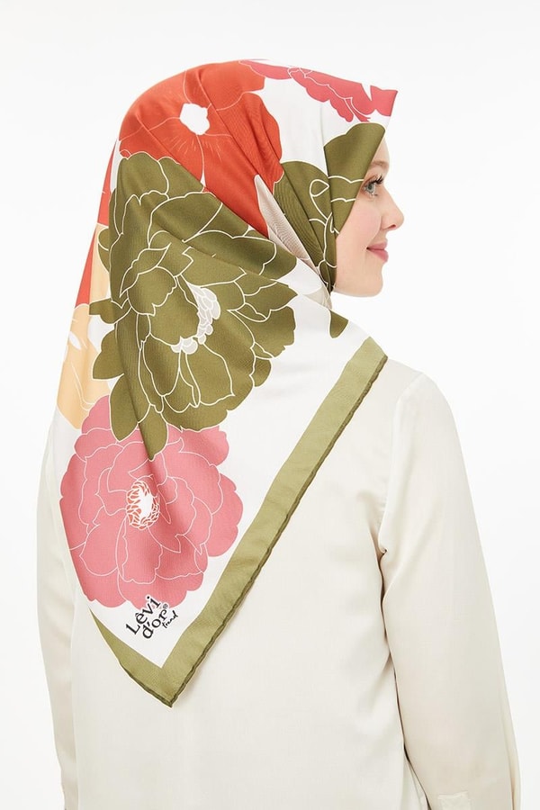 LevidorLevidor Haki Trend Twill Eşarp