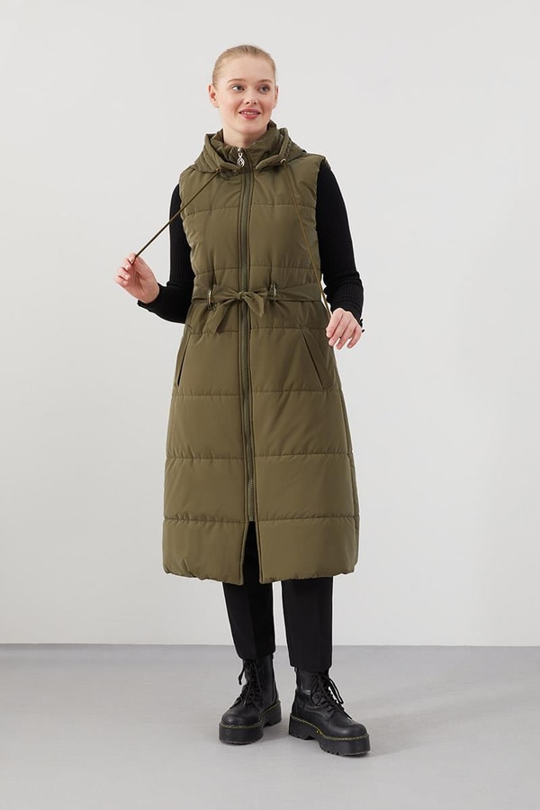 LevidorLevidor Haki Yandan Kemerli  Spor Yelek