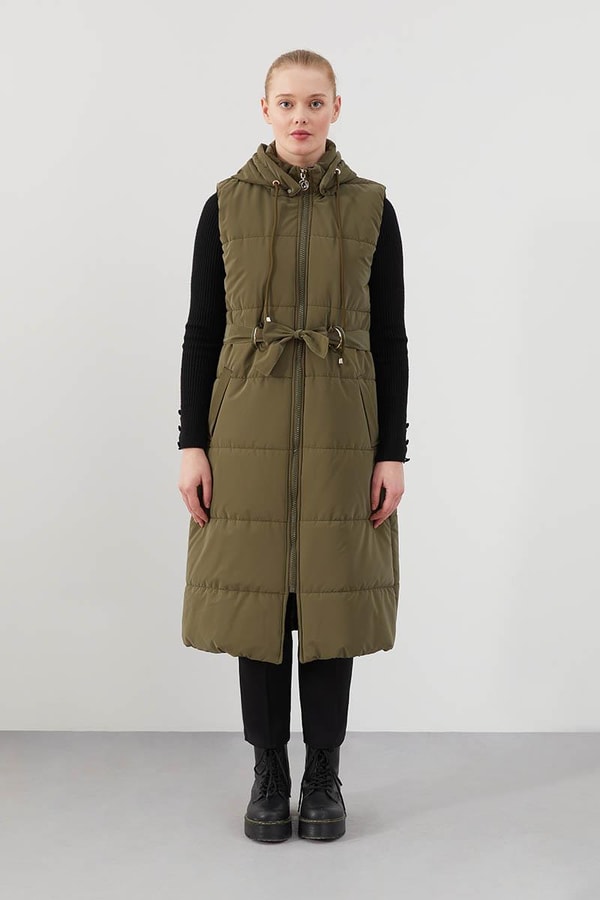 LevidorLevidor Haki Yandan Kemerli  Spor Yelek