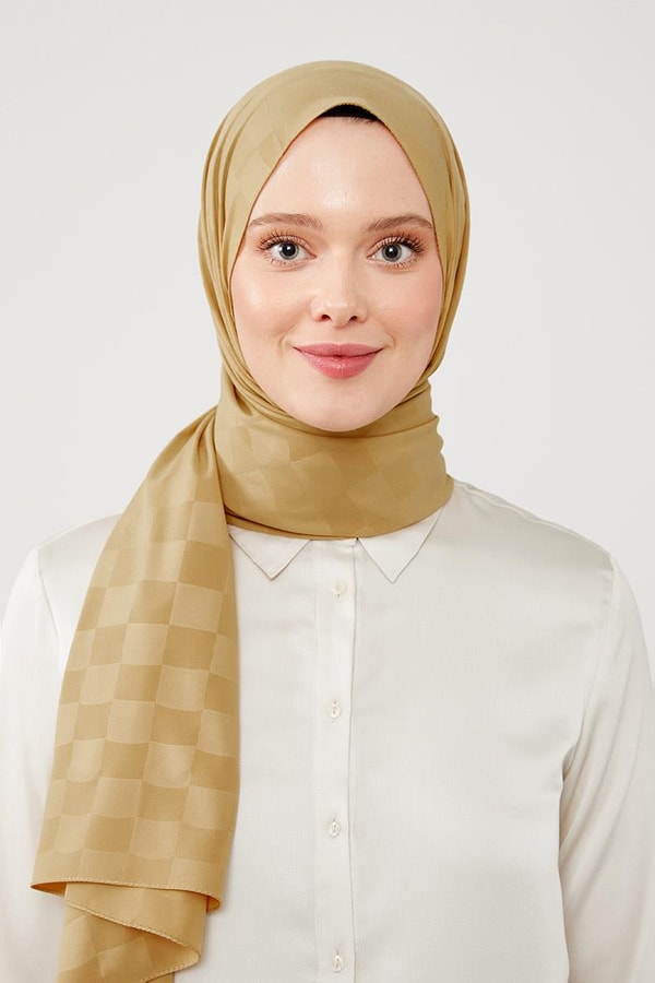 LevidorLevidor Hardal Dama Desen Jakarlı Elegance Şal