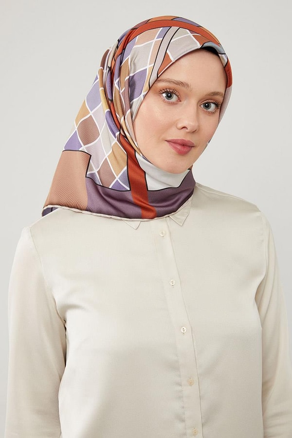 LevidorLevidor Hardal Dama Desenlli Trend Twill Eşarp