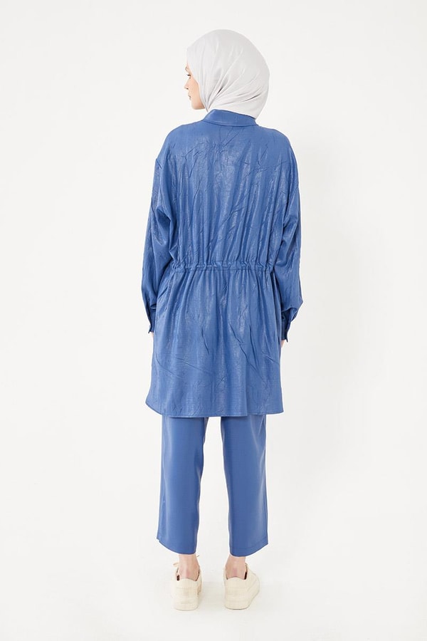 LevidorLevidor İndigo Beli Büzgülü Pantolonlu Spor Takım