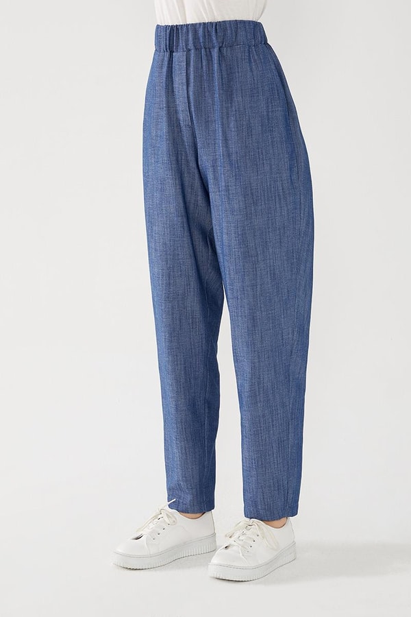 LevidorLevidor İndigo Cep Püskül Şeritli Gömlek Takım