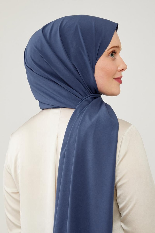 LevidorLevidor İndigo Düz Desen Elegance Şal