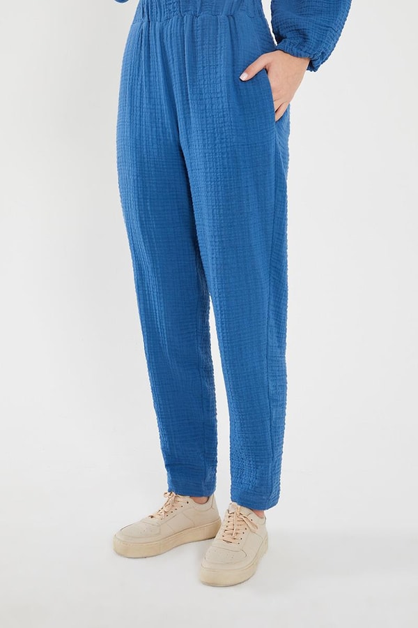 LevidorLevidor İndigo Kapşonlu Muslin Spor Takım