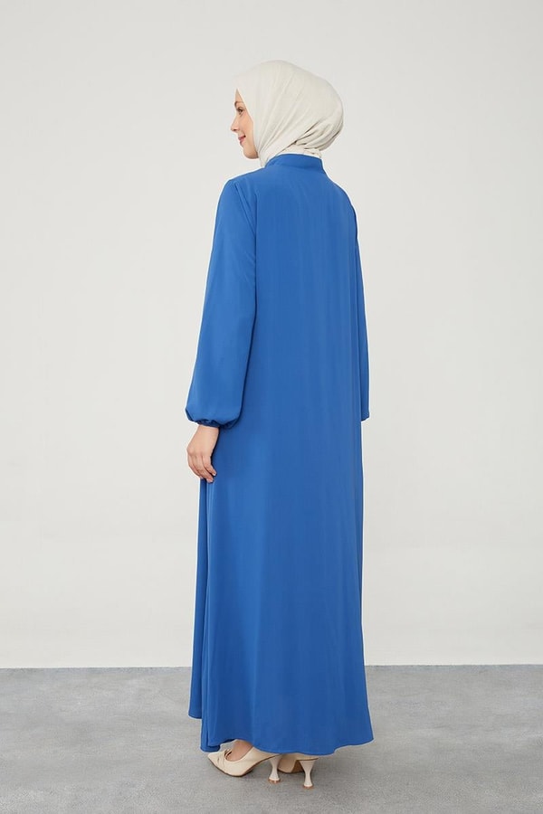 LevidorLevidor İndigo Kuş Gözü Detaylı Ferace