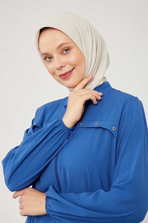 LevidorLevidor İndigo Kuş Gözü Detaylı Ferace